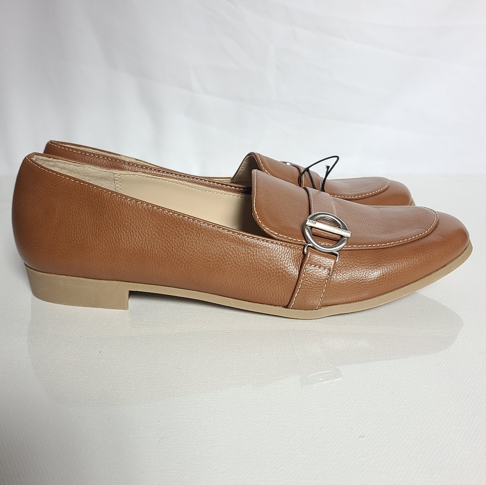 Jones New York Annette Round Toe Brown Loafer